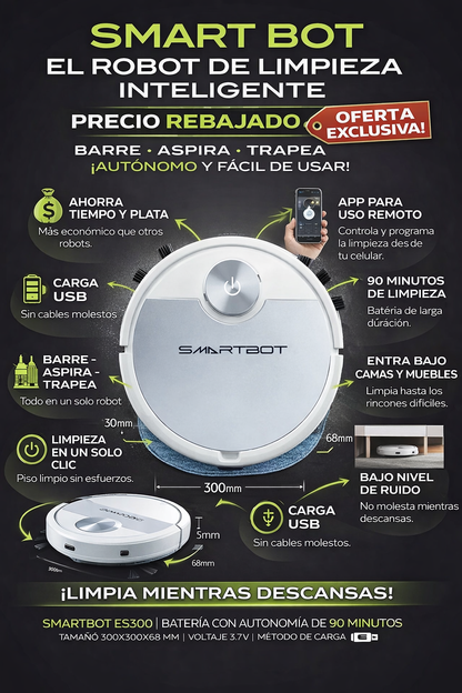 Mientras descansas Smartbot Limpia por ti